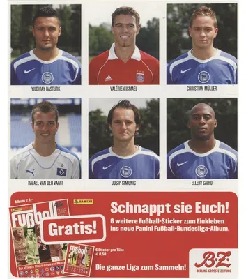 Image de Panini Bundesliga 2005/06 - Autocollants - Feuille promotionnelle n° 3