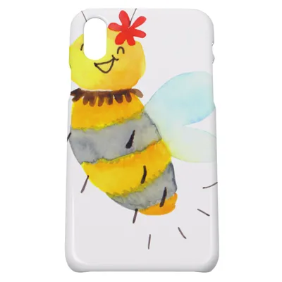 Produktbild von Mr. & Mrs. Panda Iphone 10 Handyhülle Biene Blume - Weiß - Geschenk, Handy, X, Cover, Hummel, Hülle