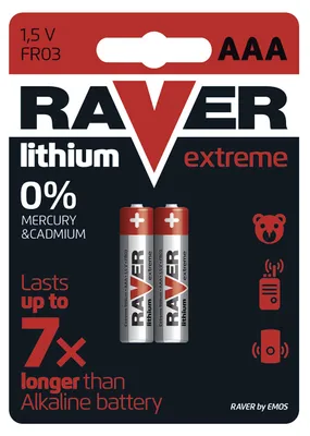 Obrázok produktu pre GP BATERIE Lithiová baterie RAVER 2x AAA