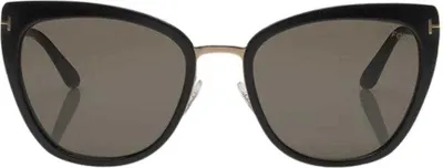 Immagine prodotto di Tom Ford - Occhiali da sole "Simona" grigio fumo per donna SY382 (Taglia unica) (Oro rosa lucido)