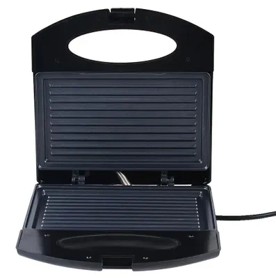 Obrázek produktu pro Elektrický gril na steaky, oboustranné ohřívání, kompaktní provedení, černý