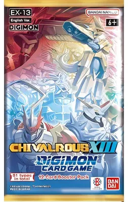 Zdjęcie produktu dla Gra karciana Digimon Rycerski XIII EX-13 – pakiet 12 kart, angielski