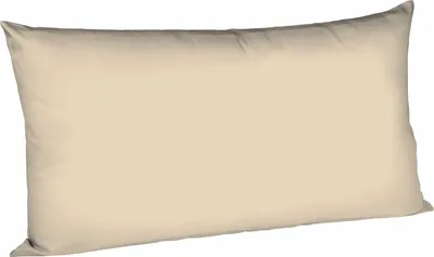 Produktbild von fleuresse Mako Satin Kissenbezug Colours Uni 40x80 cm Beige