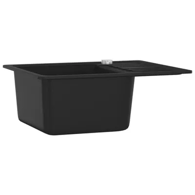 Produktbild von "SALE 2026"Spülen - Schwarz Granitspüle Einzelbecken Schwarz Stabli Möbel9690614