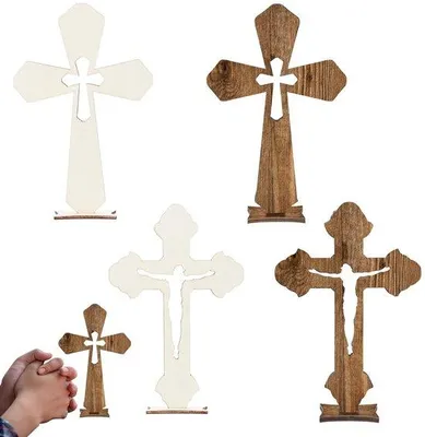 Immagine prodotto di Set di 4 croci in legno per celebrazioni religiose