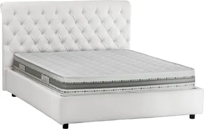 Immagine prodotto di Talamo Italia Letto Matrimoniale Arnorld 175x205 cm Bianco, Contenitore Imbottito  Italy
