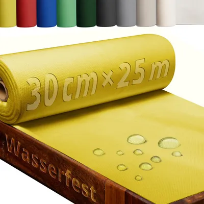 Produktbild von DecoHomeTextil Tischdecke Rolle Vliesstoff Tischläufer Vlies 80g/m² wasserabweisend Gelb 0.3 x 25 m