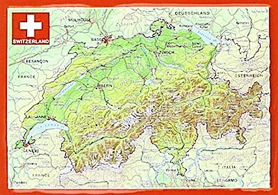 Produktbild von Reliefpostkarte Schweiz