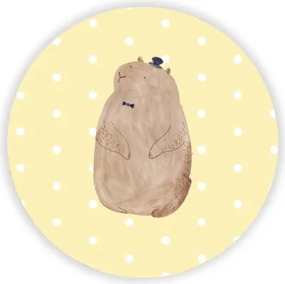 Produktbild von Mr. & Mrs. Panda magnet Murmeltier - Gelb Pastell - Geschenk, für magnettafel, Freundlichkeit, kühlschrank, haftmagnet, Anstand, Lustige Sprüche, Fröhlichkeit, Respekt