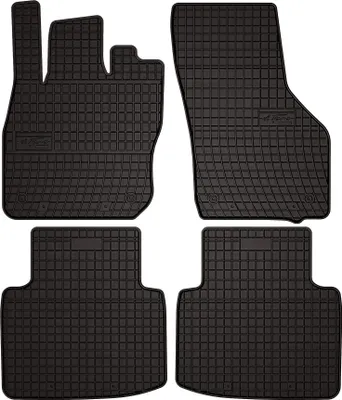 Immagine prodotto di Tappetini auto in gomma adatto per Skoda Superb IV (2023-, mild hybrid MHEV) neri, set 4 pz, con fissaggi
