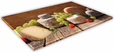 Zdjęcie produktu dla SZKLANA DESKA KUCHENNA 60x30 295d Sery i owoce