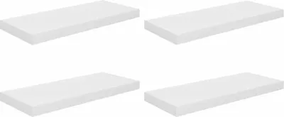 Produktbild von vidaXL Schweberegale 4 Stk. Hochglanz-Weiß 60x23,5x3,8 cm MDF