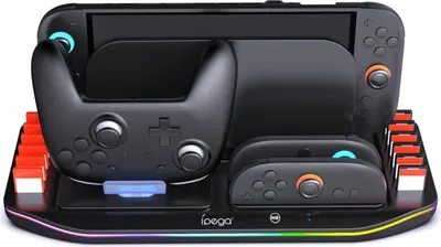 Produktbild von Für Nintendo Switch 2 Charging Dock Joy-Con Pro RGB Game Card Holder
