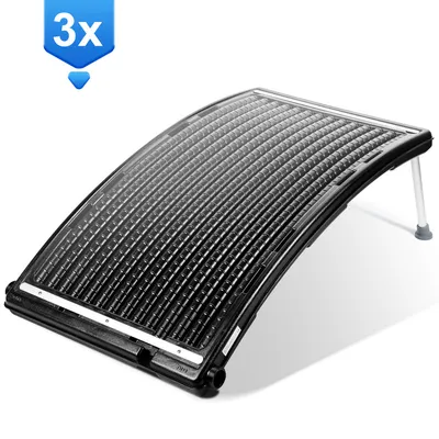 Immagine prodotto di Yakimz riscaldatore solare collettore solare per piscina di acqua calda collettore solare capacità fino a 15 litri 3 pezzi 110x69x14cm