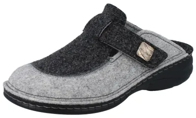 Productafbeelding van Finn Comfort Antholz huisschoenen, dubbelvilt, antraciet (grijs), verwisselbare binnenzool - Merk: Finn Comfort, grijs