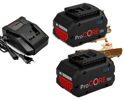 Imagen del producto de Batería de repuesto, con una capacidad de 10000 mAh, compatible con diversas herramientas eléctricas, cargador para 2 baterías, 18V