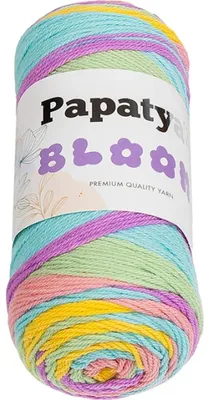 Obrázek produktu pro Příze PAPATYA BLOOM - 100 g, 335 m - Fialová,Žlutá