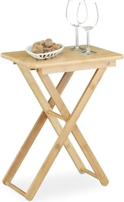 Image de Table d'appoint en bambou pliable