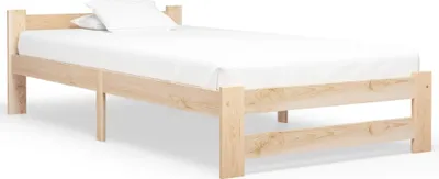 Image de Cadre de lit sans matelas bois massif de pin 100x200 cm