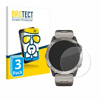 Produktbild von 3x BROTECT Schutzglas für Garmin quatix 6x Solar Schutzfolie Panzer Folie Glas Display Schutz klar