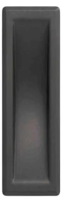 Obrázek produktu pro Vestavěná rukojeť z zinkového slitinového materiálu (zamák), rozteč otvorů 64 mm, matný černý lak, balení 6 kusů