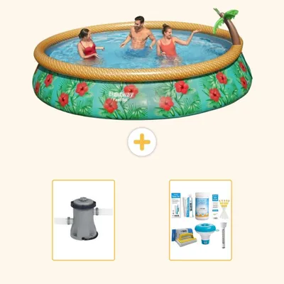 Immagine prodotto di Bestway Fast Set, piscina rotonda - 457x84 cm - 3 pezzi, modello S22286