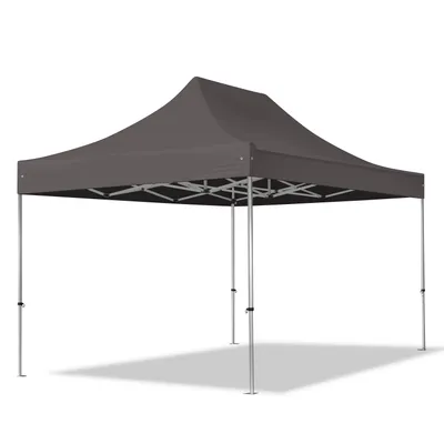 Produktbild von TOOLPORT 3x4,5m Aluminium Faltpavillon, ohne Seitenteile, dunkelgrau