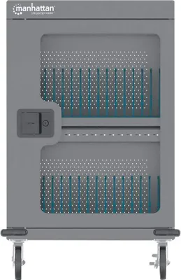 Produktbild von Manhattan 102353, Wagen zur Verwaltung tragbarer Geräte, Grau, Flur, 2,76 cm, 40,4 cm, 28,5 cm