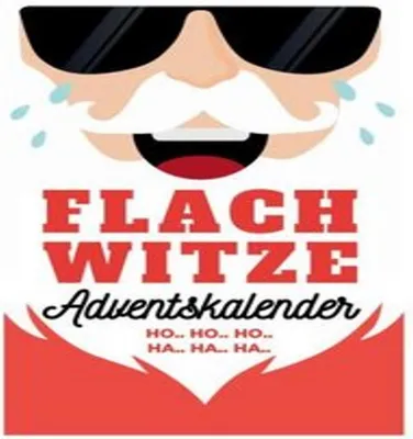 Produktbild von Bunter Adventskalender mit täglichen Flachwitzen im bunten Design für die Vorweihnachtszeit