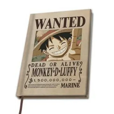 Obrázek produktu pro Zápisník One Piece Wanted Luffy A5