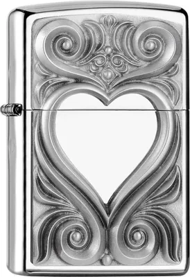 Produktbild von Zippo Benzinfeuerzeug Heart Antique 25025355 - Eleganz & Langlebigkeit aus den USA