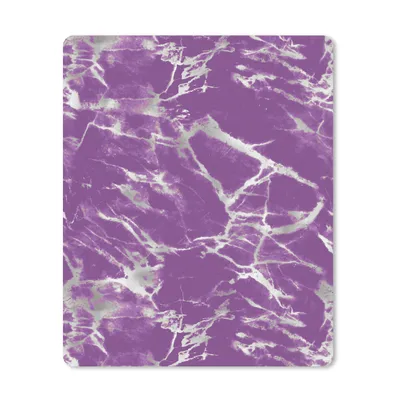 Produktbild von MuchoWow® Mauspad Mousepad Violett - Weiß - Marmor - Muster 30x40 cm - Mousepads - Maus Mat - Pad - Mausunterlage - Mausmatten