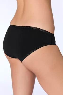 Produktbild von Bio-Baumwoll-Slip mit Spitze – 3er Pack