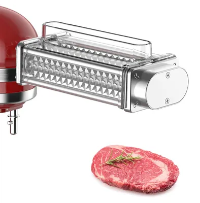 Fleischwolf-Vorsatz für Küchenmaschine, Edelstahl, passend für KitchenAid