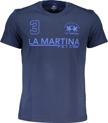 Immagine prodotto di Camicia elegante da uomo a maniche lunghe blu - vestibilità regolare con stampa e logo