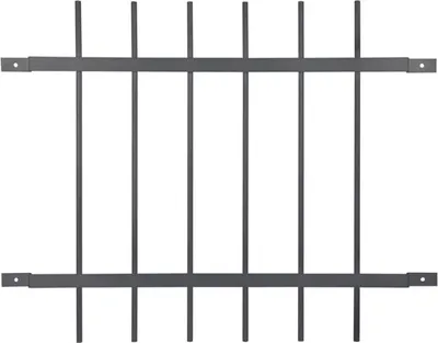 Produktbild von Alberts® Fenstergitter Friedberg für Außenwand feuerverzinkt B x H: 940 x 740 mm