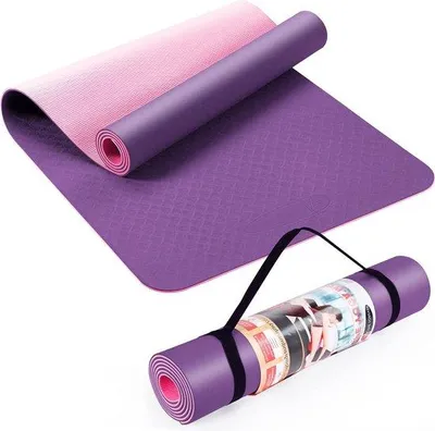 Obrázok produktu pre Protisklzová jogamatka z TPE pre ženy a mužov, 183 x 61 cm, strečing, fitness