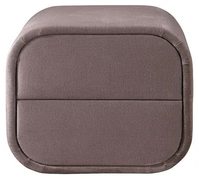 Produktbild von Nachttisch – 2 Schubladen – Samt – Taupe – VENALORA
