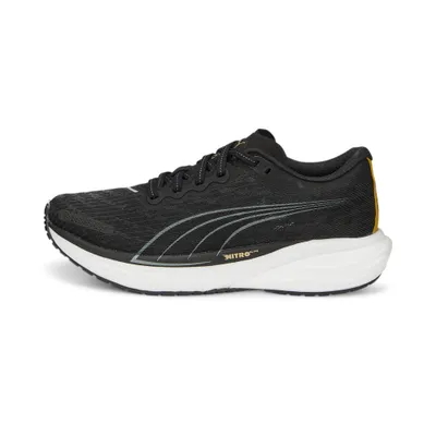Produktbild von Puma Deviate Nitro 2 Laufschuhe Damen schwarz gold Gr 37