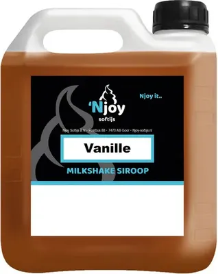 Produktbild von NJOY - Shakesiroop - Vanille - 2 liter