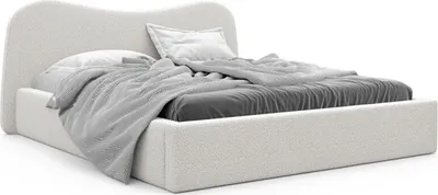 Produktbild von IDOHOME-Polsterbett COZY Doppelbett mit Holzrahmen und einem Behälter für Bettwäsche Beige Jugendbett Schlafzimmer Große: 180x200 cm, Farbe: Gerra 10