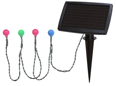 Produktbild von Star Trading 477-59, Wand-/Deckenbeleuchtung für den Außenbereich, Mehrfarbig, IP44, Garten, Dämmerungssensor, 20 Glühbirne(n)