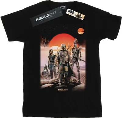Produktbild von Star Wars - "The Mandalorian Warriors" T-Shirt für Damen BI45530 (3XL) (Schwarz)