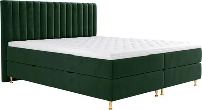 Produktbild von MIRJAN24 Boxspringbett Elegance, Stilvoll Doppelbett mit zwei Bettkästen und Topper (Farbe: Fresh 13, Größe: 140x200 cm)