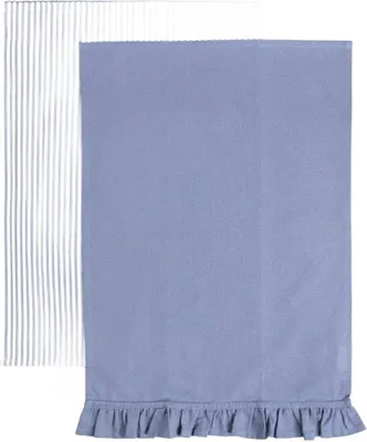 Zdjęcie produktu dla HOMLA Zestaw ścierek kuchennych ANDIE z falbanką + w paski 2*45x65 cm
