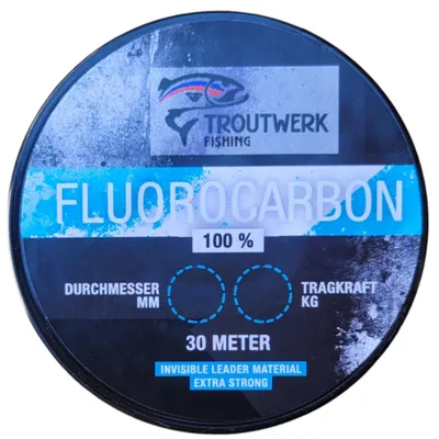Produktbild von Troutwerk Fluorocarbon - 30m Fluorocarbonschnur, Durchmesser/Tragkraft:0.28mm / 5.90kg