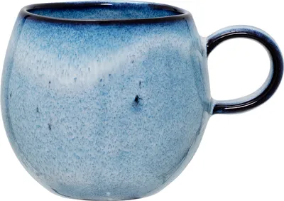 Image de Bloomingville Sandrine Tasse, Bleu, faïence