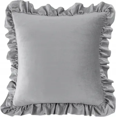 Produktbild von JadorDecor Dekorative Kissenhülle 40x40 cm mit Rüsche