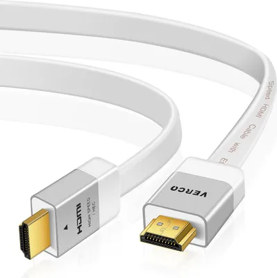 Produktbild von 20m HDMI 2.0 Kabel Flach dünn 4K UHD Ultra HD 3D Ethernet ARC CEC High Speed