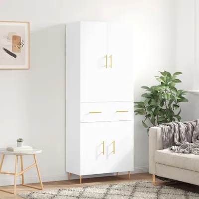 Produktbild von vidaXL Highboard Weiß 69,5x34x180 cm Holzwerkstoff